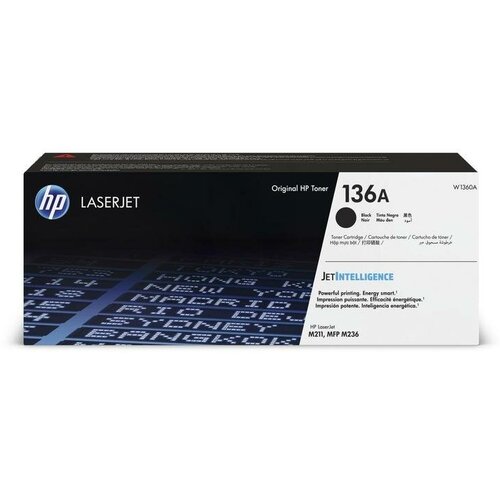 Картридж лазерный HP LaserJet 136A W1360A черный оригинальный ninestar information technology co тонер картридж hp 136a black lj m211d m211dw m236d m236dw m236sdn m236sdw white box with chip w1360a 1150 стр