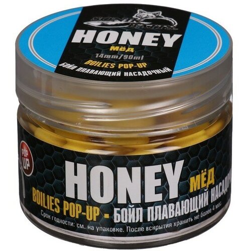 Sonik Baits Бойлы насадочные плавающие Sonik Baits HONEY Fluo Pop-ups 14 мм, 90 мл