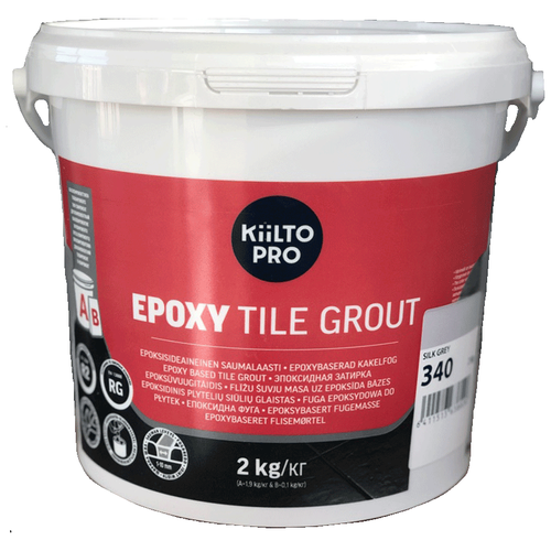 Затирка эпоксидная Kiilto Epoxy Tile Grout 350 графитово-черный 2 кг