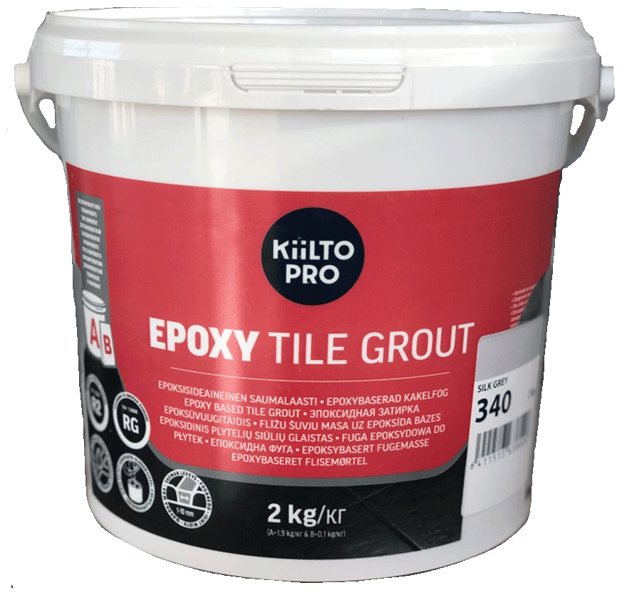 Затирка эпоксидная KIILTO Epoxy Tile Grout №340 2 кг., цвет серый.