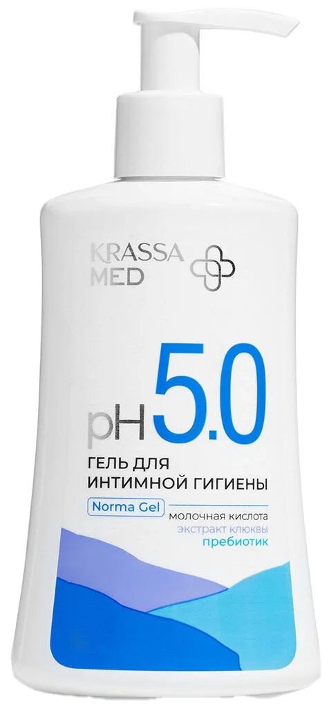 Krassa Гель для интимной гигиены Норма, бутылка, 250 мл