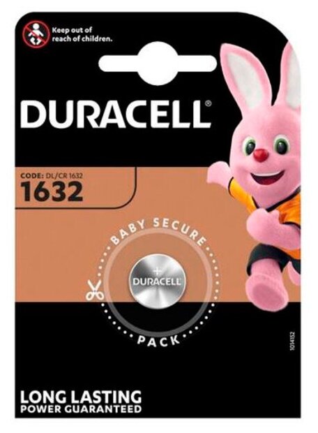 Батарейка CR1632 - Duracell DR CR1632/1BL