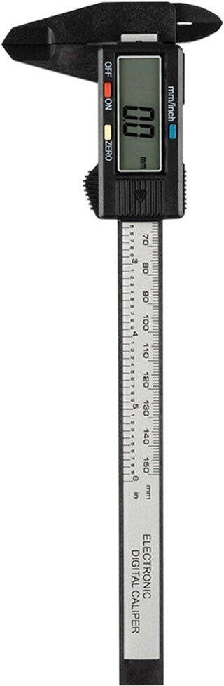 Штангенциркуль цифровой с глубиномером с ЖК дисплеем, 0-150 мм, точность 0,1 мм