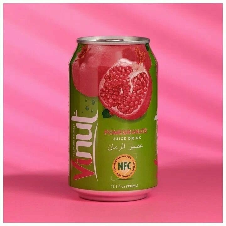 Напиток ВиНут с соком граната Pomegranate juice drink, 330мл х 9 шт. VINUT Вьетнам - фотография № 3