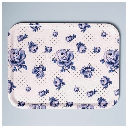 Поднос Katie Alice Vintage Indigo 43 X 33 см, пластик