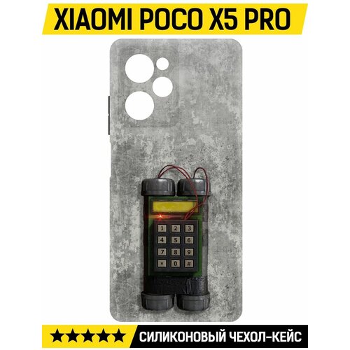 Чехол-накладка Krutoff Soft Case Cтандофф 2 (Standoff 2) - C4 для Xiaomi Poco X5 Pro черный чехол накладка krutoff soft case cтандофф 2 standoff 2 c4 для xiaomi 11t pro черный