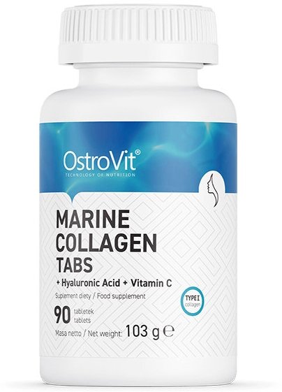 Marine Collagen + Hyaluronic Acid +Vitamin C 90 tabs