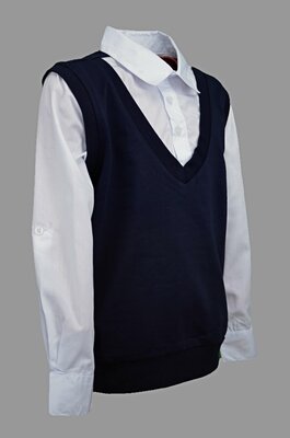 Школьная рубашка Белый Слон, прямой силуэт, на пуговицах, длинный рукав,без карманов, однотонная, размер 146, белый — купить в интернет-магазине понизкой цене на Яндекс Маркете