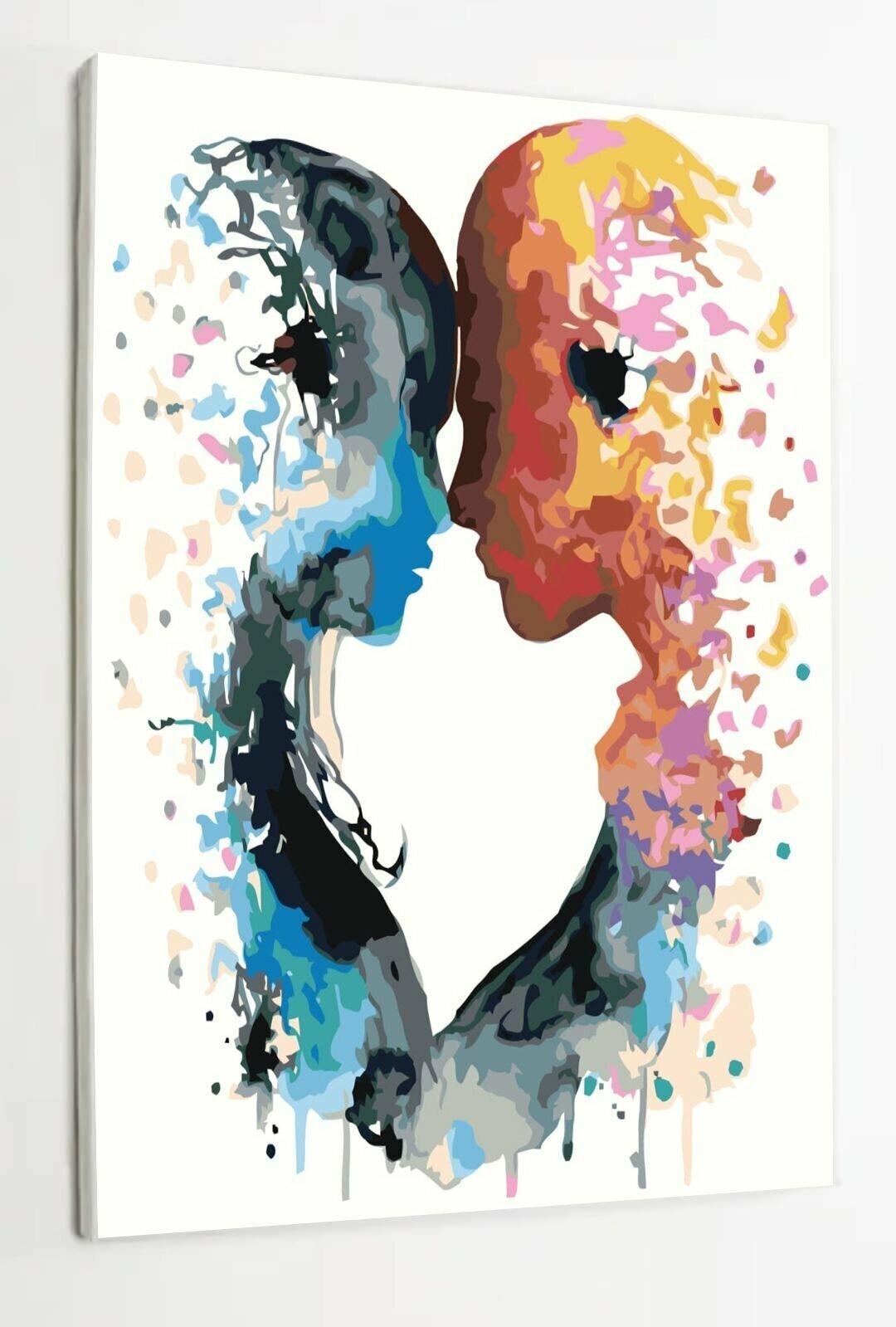 Картина по номерам на холсте с подрамником, абстракция Любовь, 40х50 см