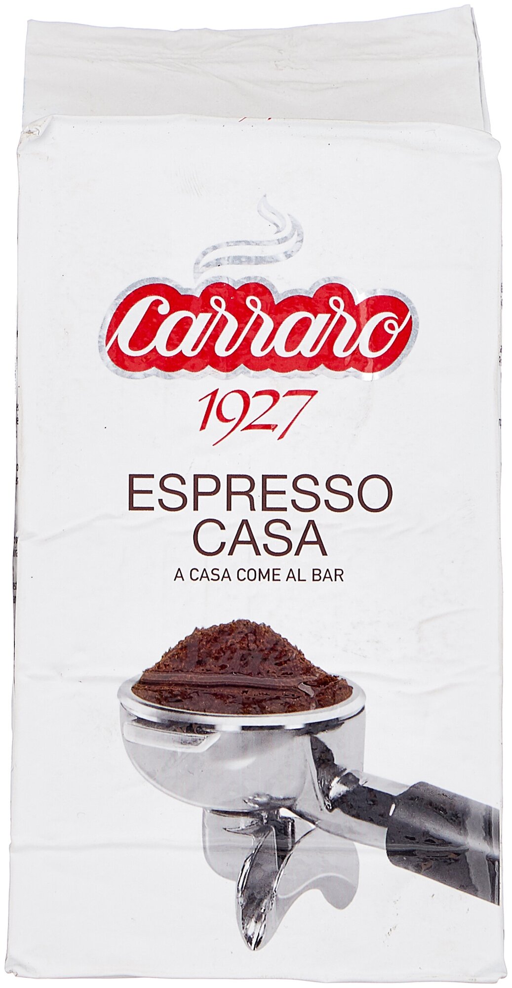 Кофе молотый Carraro Espresso Casa 250 гр в/у - фотография № 1