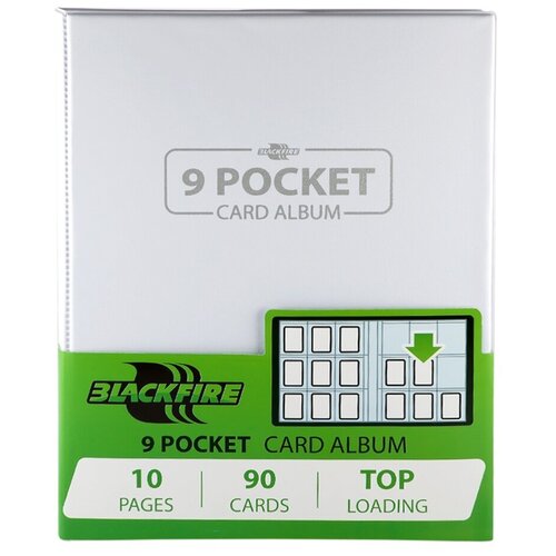 Альбом Blackfire 3х3 кармашка (Белый) - для карт K-Pop, MTG, Pokemon