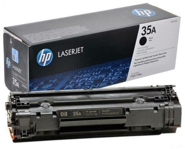 Картридж HP CB435A, 1500 стр, черный