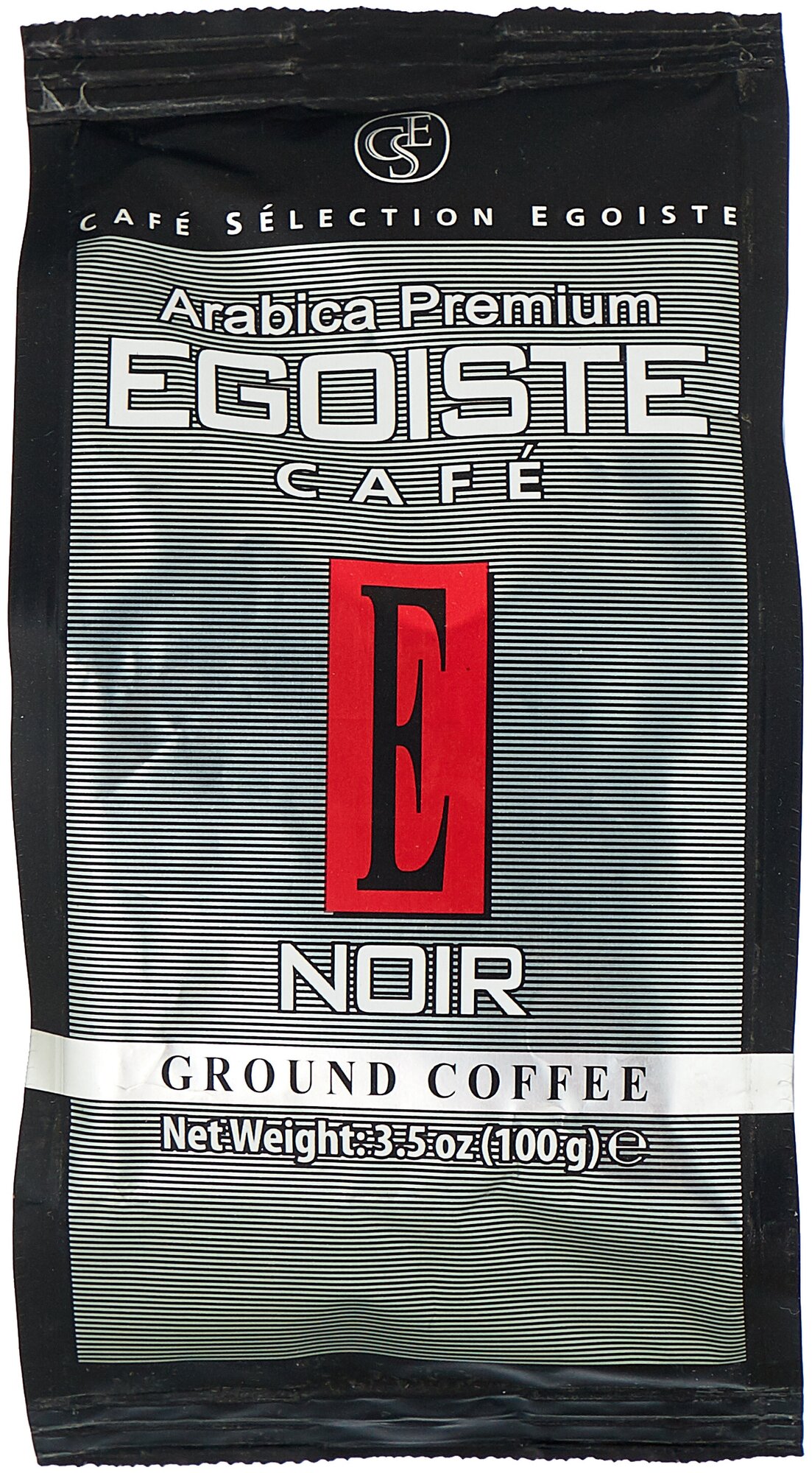 Кофе молотый Egoiste Noir 100 г Ground Pack