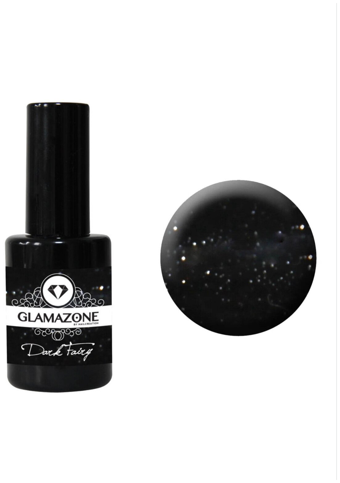 Nail Creation Гель-лак светоотверждаемый Glamazone Dark Fairy, 15 мл, Нидерланды