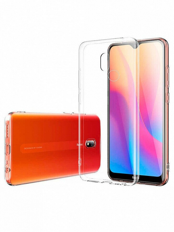 Чехол силиконовый для Xiaomi Redmi 8A (прозрачный)