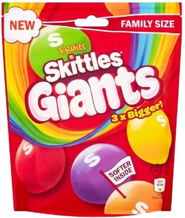 Skittles драже Giants / Скитлс Гигантские драже 141 гр