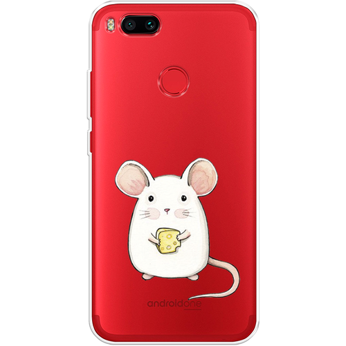 Силиконовый чехол на Xiaomi Mi 5X / Сяоми Ми 5Х Мышка, прозрачный