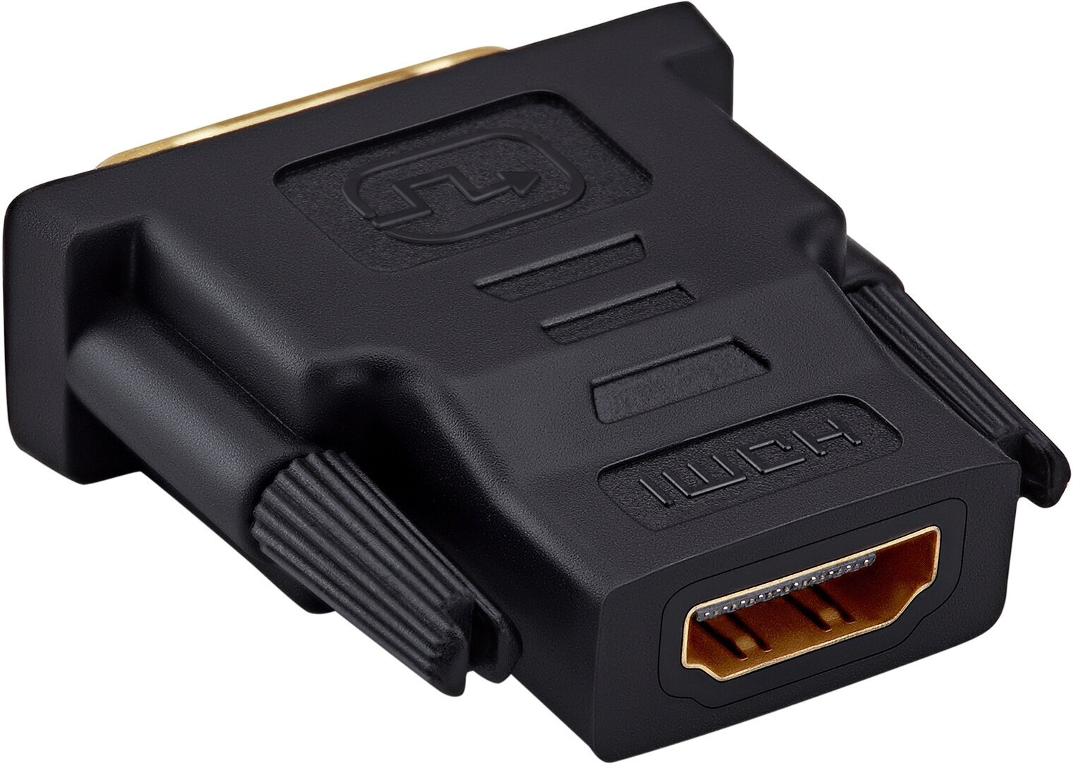 Переходник Buro HDMI-DVI-D позолоченные контакты черный - фото №7