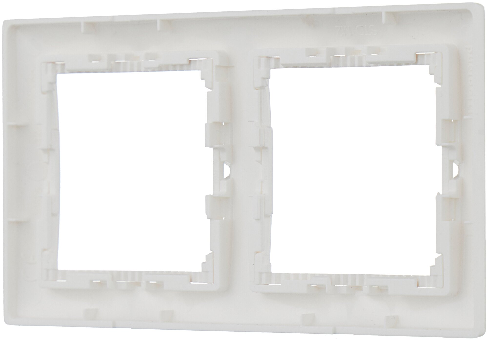 774452 Рамка 2 поста белая