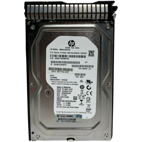 Жесткий диск HP WD5003ABYX-70CZLA0 500Gb SATAII 3,5 HDD