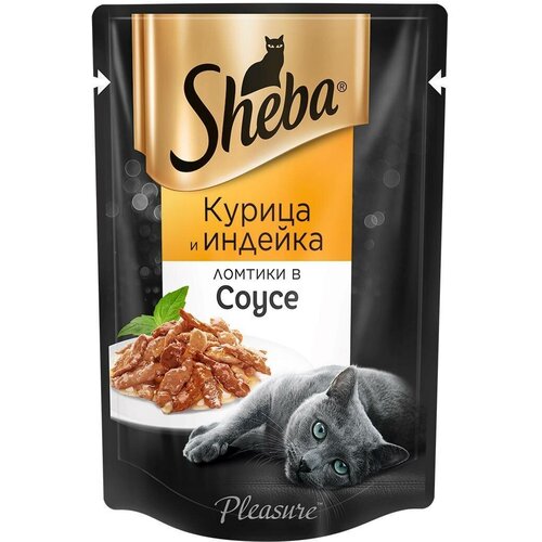 Sheba Паучи для кошек Ломтики в соусе с курицей и индейкой 75г 10248072 0,075 кг 58420 (31 шт) sheba паучи для кошек ломтики в желе с кроликом 75г 10248078 0 075 кг 58428 31 шт