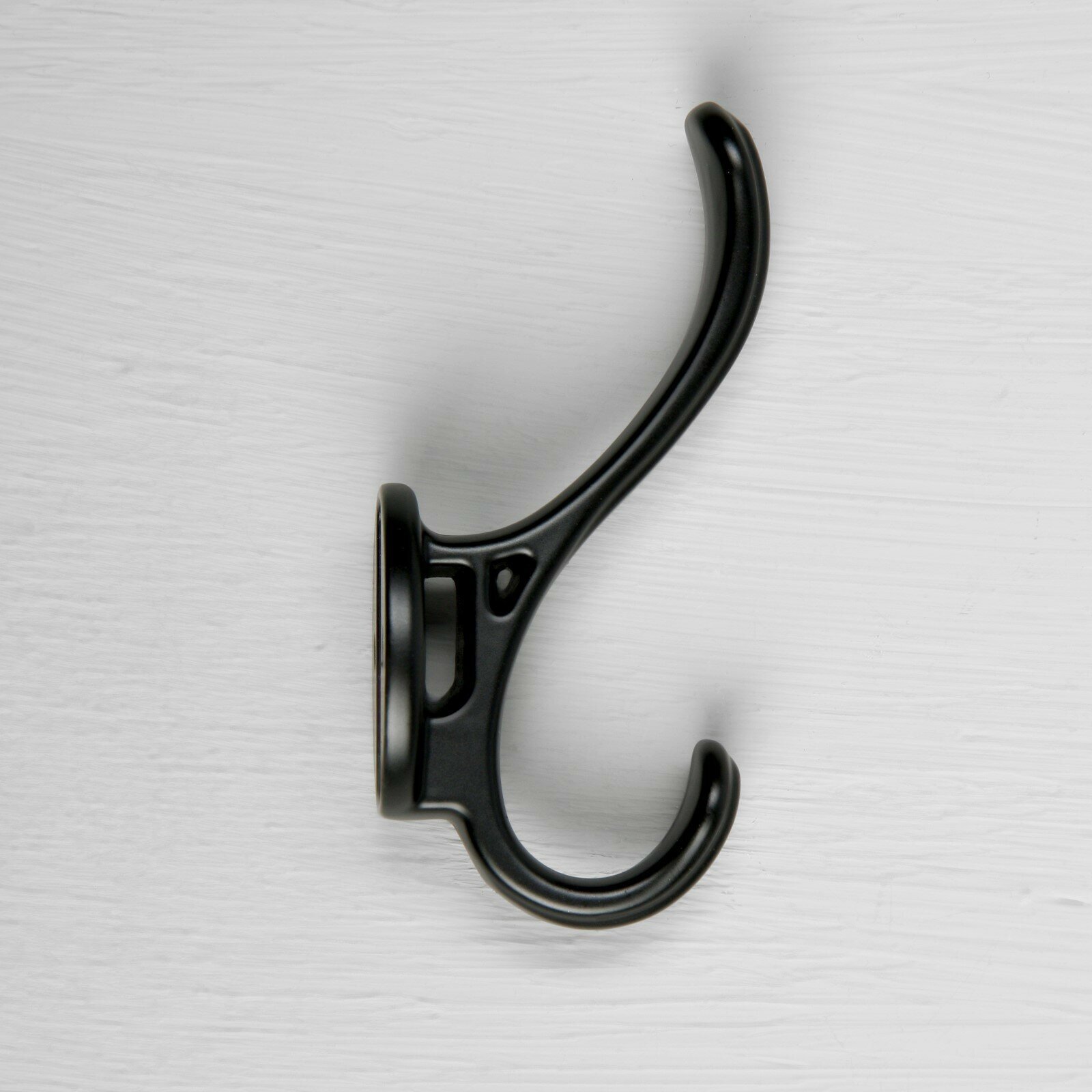 Крючок мебельный CAPPIO WAVE , двухрожковый, цвет черный ТероПром 7599953 - фотография № 6