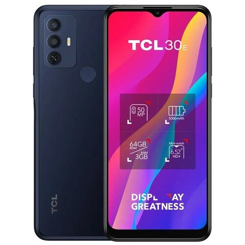 Смартфон TCL 30E 3/64 ГБ, 2 nano SIM, синий