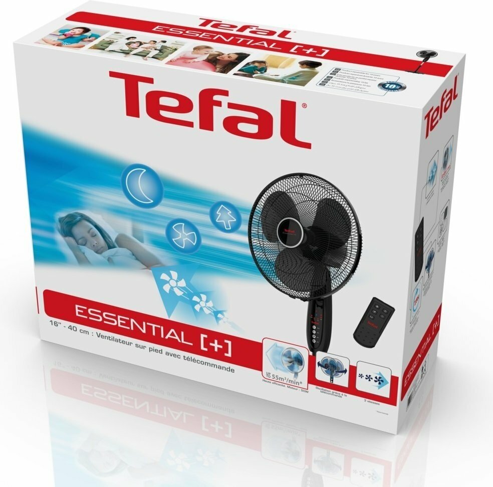 Вентилятор напольный TEFAL VF3910F0, черный [1830007687] - фото №19