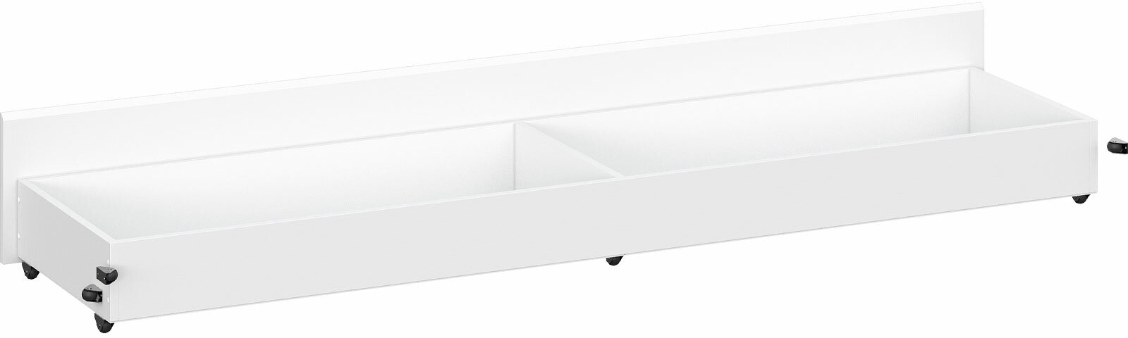 Односпальная кровать СВ-Мебель Токио Белый текстурный С анатомическим основанием С двумя выкатными ящиками - фотография № 4