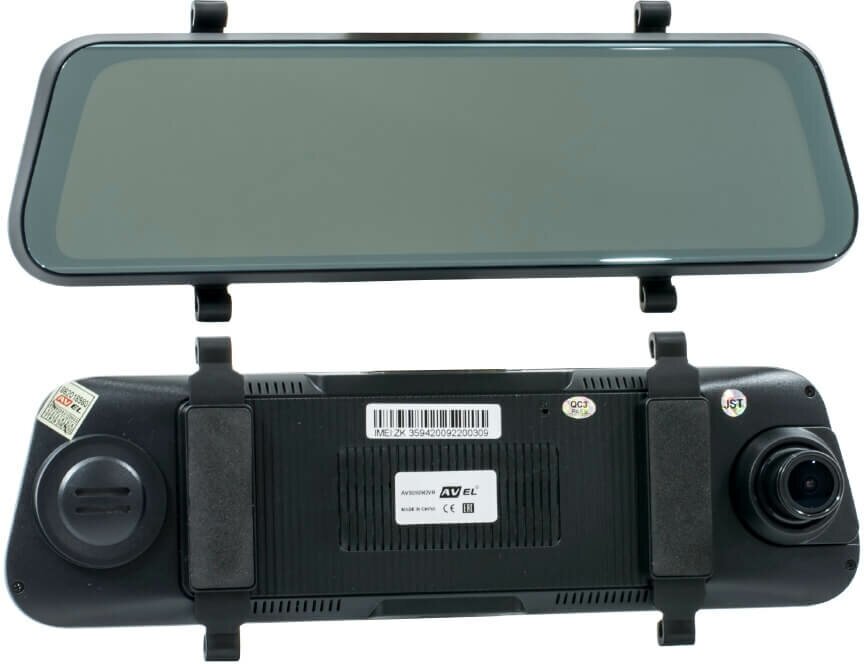AVEL Зеркало заднего вида AVS0909DVRU (AVS0909DVR (Universal)) на Android с монитором, видеорегистратором и камерой заднего вида