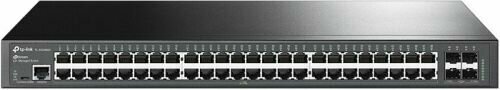 Коммутатор управляемый TP-LINK TL-SG3452X 48 портов RJ45 10/100/1000 Мбит/с, 4 слота SFP+ 10 Гбит/с, консольный порт RJ45, консольный порт Micro-USB