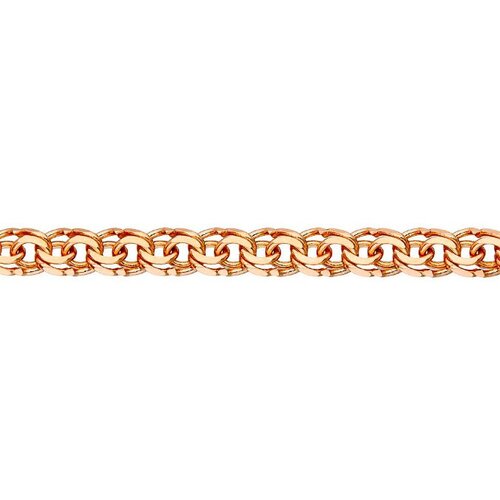 Цепь АДАМАС Цепь из золота ЦГРП260СА6-А51 диаметром проволоки 0,6, красное золото, 585 проба, длина 60 см, средний вес 15.48 г, золотой