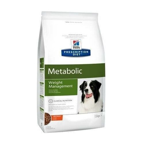 Hills Prescription Diet Сухой корм для собак Metabolic улучшение метаболизма (коррекция веса) 2097U 1,5 кг 15567 (2 шт)