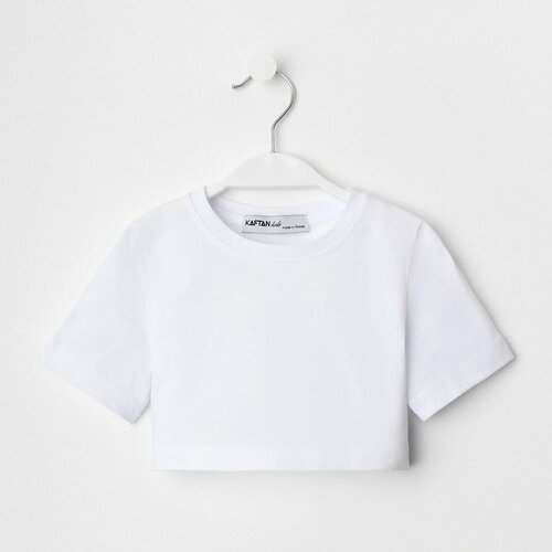 фото Футболка kaftan, для девочек, хлопок, размер 28, белый