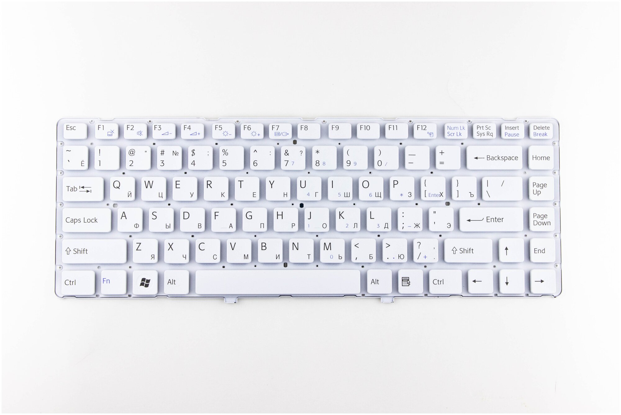 Клавиатура для ноутбука Sony VPC-EG белая без рамки p/n: NSK-SF1SW 0R 9Z. N7ASW.00R 148969711