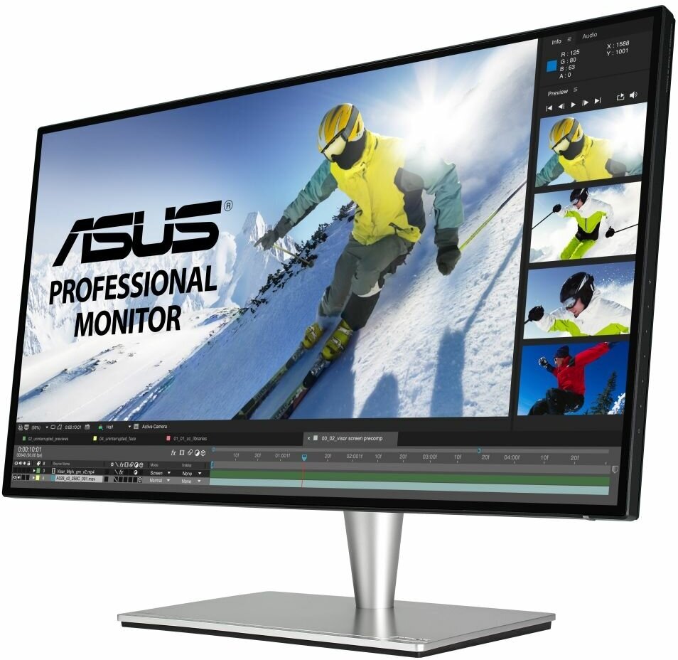 Монитор 27" ASUS ProArt PA27AC черный IPS 2560x1440 400 cd/m^2 5 ms HDMI DisplayPort Thunderbolt Аудио USB 90LM02N0-B01370 - фото №8