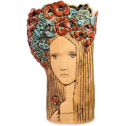 Керамическая ваза Девичьи маки