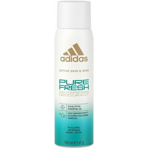 Дезодорант спрей 24H Adidas Pure Fresh 100 мл (Из Финляндии)