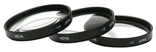 Комплект светофильтров Hoya Close-Up Set (+1+2+4) 55mm, макролинза