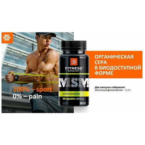 Метилсульфонилметан Fitness Catalyst / снижает воспаления в суставах, при хронической усталости