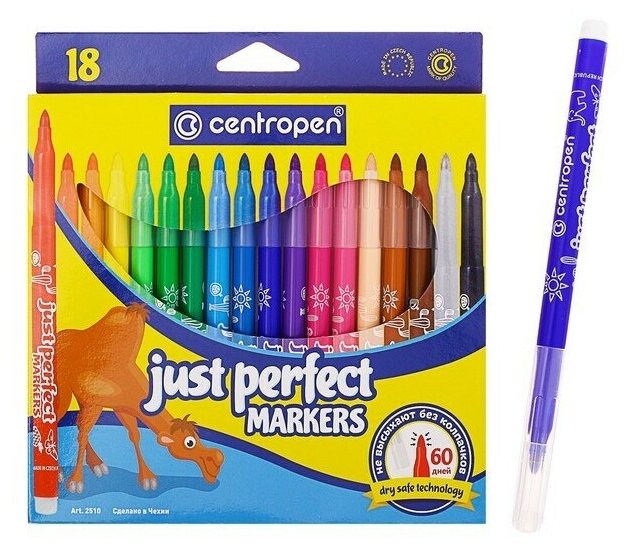Фломастеры Centropen 18 цветов - фото №12