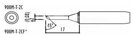 Жало для паяльника 900M-T-2C - фотография № 3