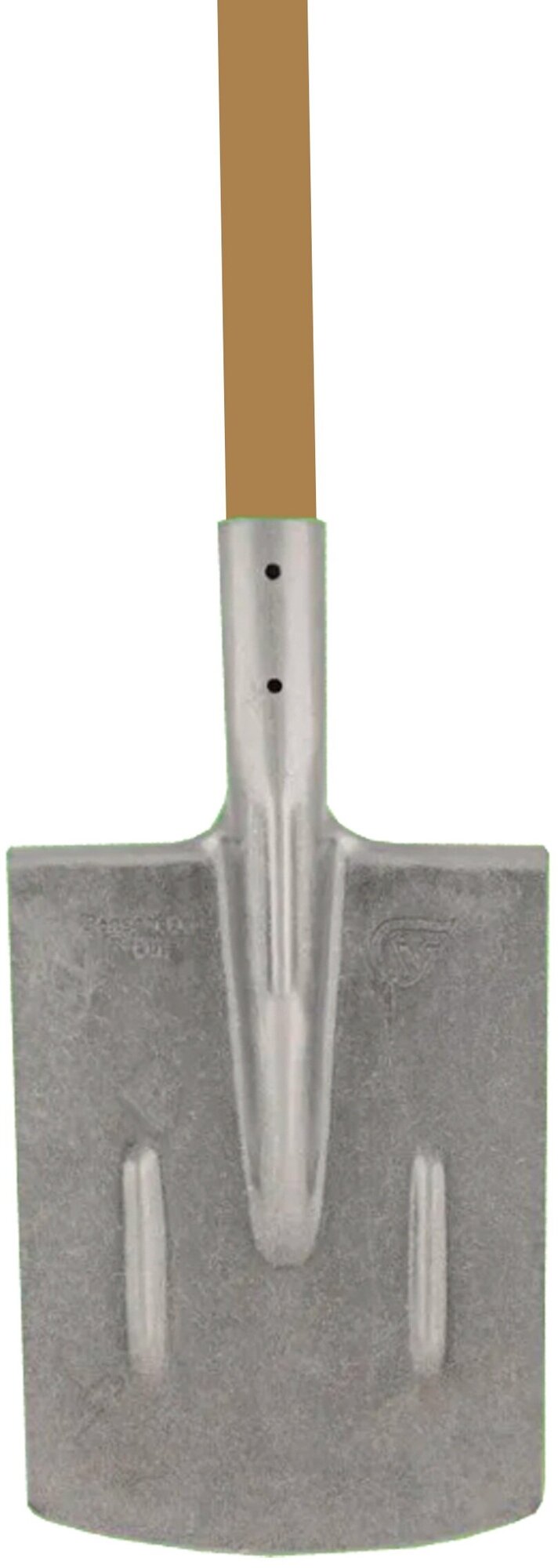 Лопата штыковая прямоугольная, рельсовая сталь, с черенком - фотография № 3