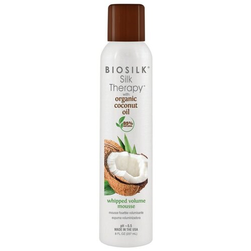Мусс для укладки волос Biosilk Silk Therapy Organic Coconut Oil Whipped Volume Mousse 237 мл BSTOCM8