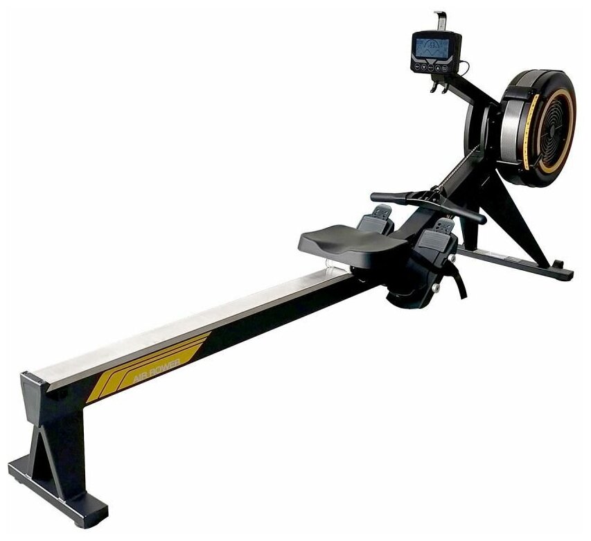 Гребной тренажер DFC Air Rower R1000, черный