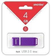 Флешка (SMARTBUY (SB4GBQZ-V) 4GB QUARTZ SERIES VIOLET)