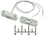 Извещатель охранный точечный магнитоконтактный, датчик геркон ИО 102-16/1 (белый, 1 штука)
