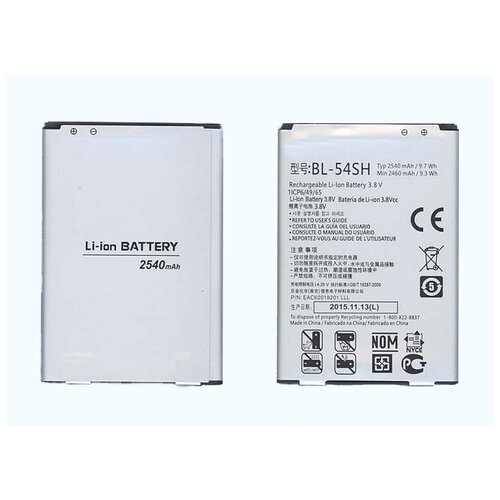 фото Аккумуляторная батарея bl-54sh для lg max x155 oem