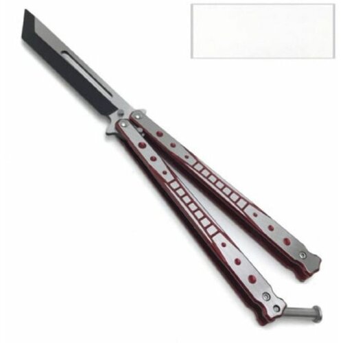фото Нож тренировочный складной бабочка н40 (10/23,5см) красный ножи_нови