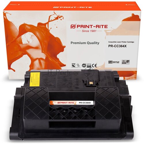 Картридж лазерный Print-Rite TFHA1KBPU1J PR-CC364X CC364X черный (24000стр.) для HP LJ P4015/P4515 картридж лазерный nn cc364xw черный 24000стр для hp lj p4015 p4515